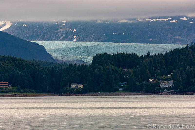 Mendenhall glacier view in Juneau Alaska