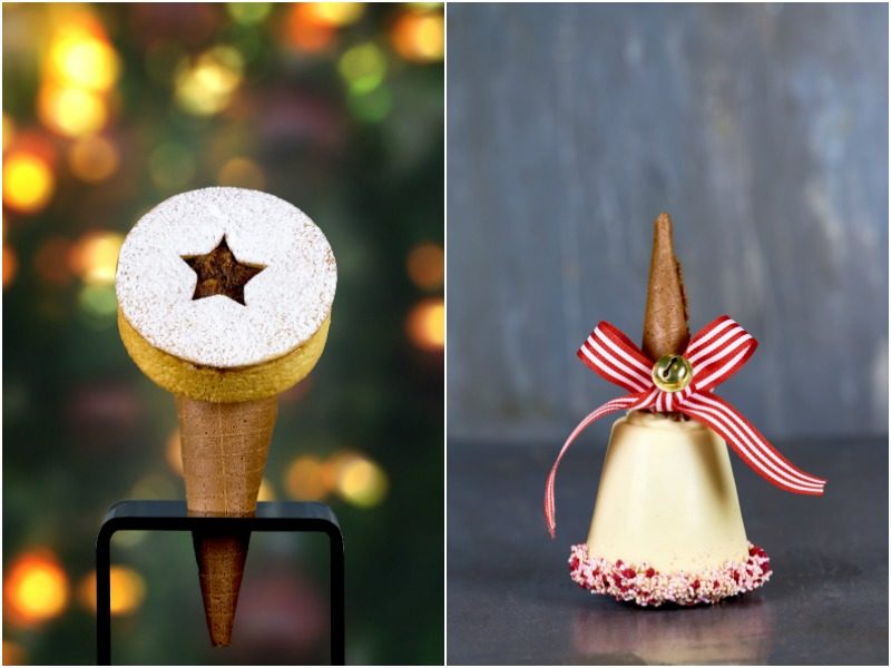 Limited-edition Christmas Mince Pie Ice Cream and Christmas Hand Bell, a creation only found at Giapo in Auckland New Zealand