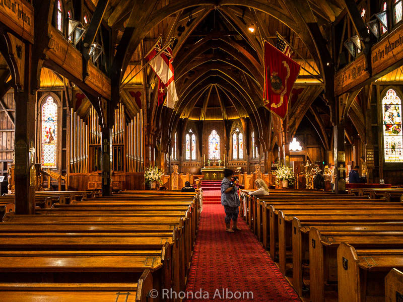 Inside Old St. Paul's Cathedral in Wellington
