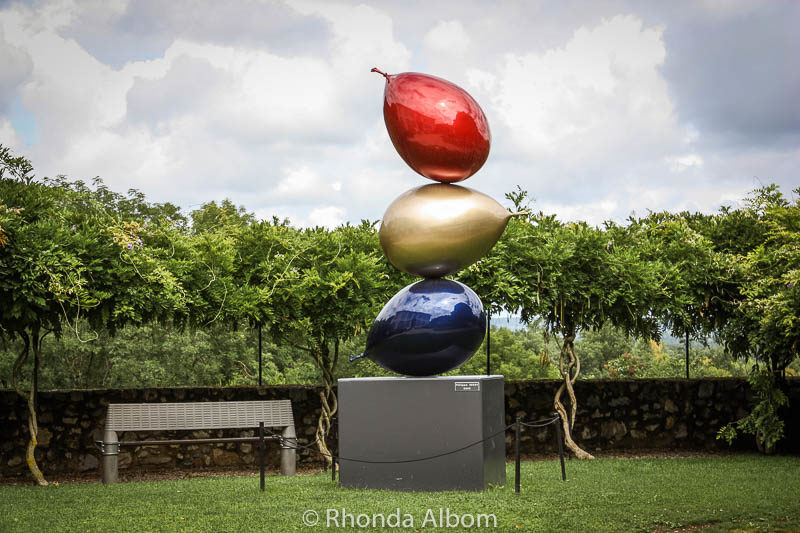 Artwork at the cultural center of Saint Bertrand de Comminges, France