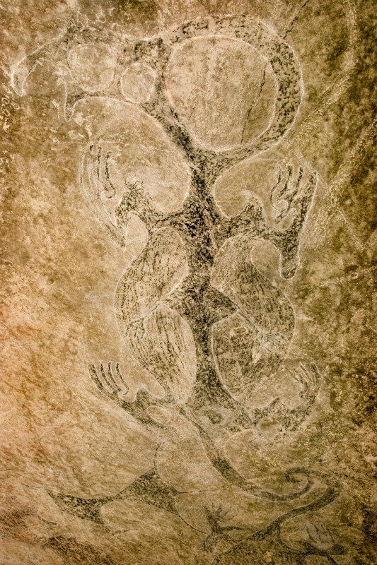 10 Day Trips from Christchurch: Wildlife and Spa Top Our List 14 These three interlinked taniwha figures painted on a cave in New Zealand