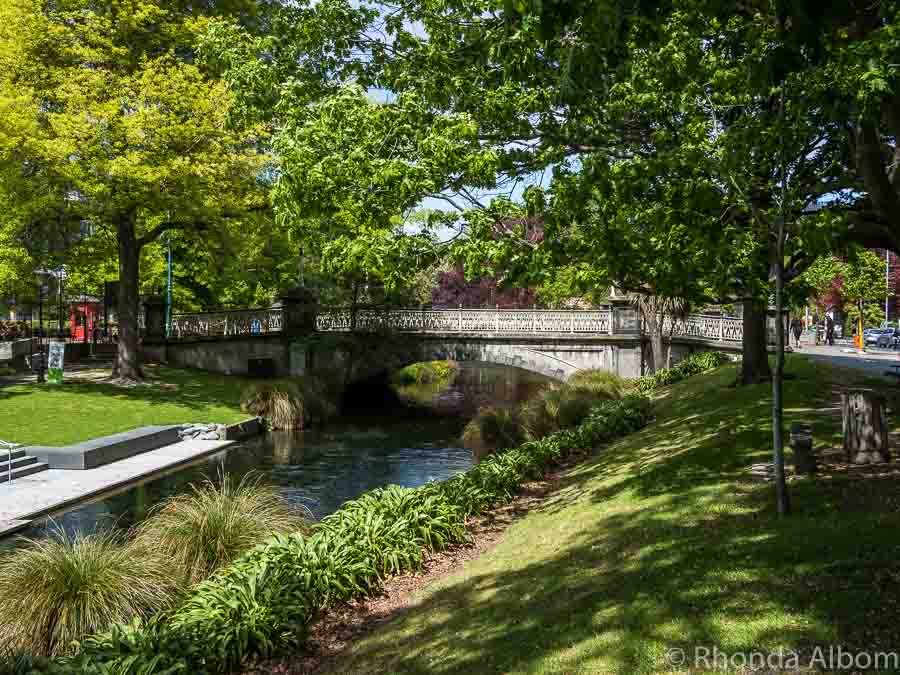 Avon river in Christchurch New Zealand