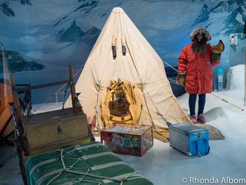 Scotts Base exhibit at the International Antarctic Centre in Christchurch New Zealand