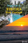 Hokitika Gorge and a sunset over Hokitika New Zealand