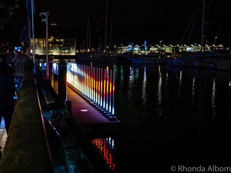 A close up look at Light Field a Light Festival in Auckland New Zealand