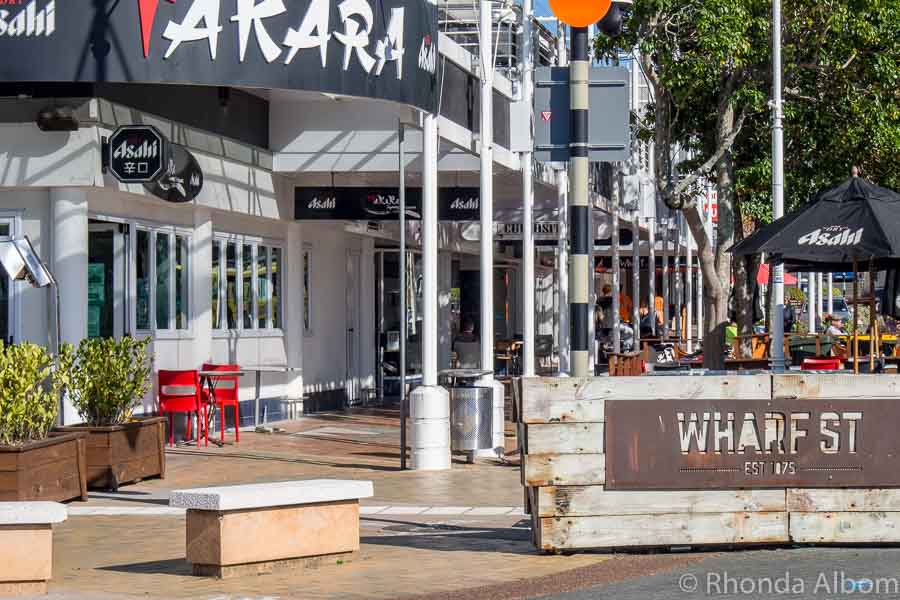 Relaxing at a cafe on Wharf Street in the Strand area is one of the best things to do in Tauranga.