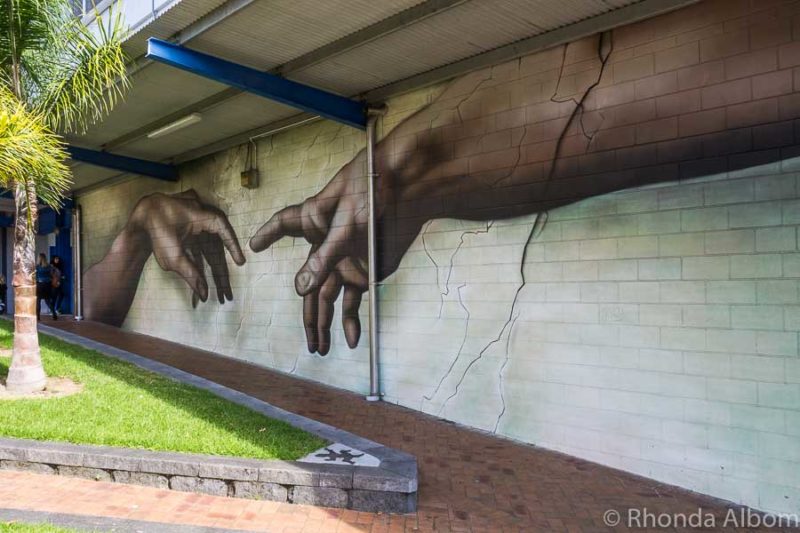 Street art in Tauranga New Zealand