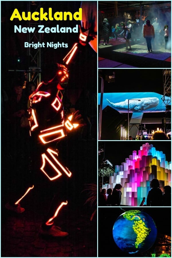 Bright Nights, a vivid and exciting light festival in Auckland New Zealand and a great opportunity to share night photography tips. #travel #Auckland #NewZealand #photographytips #nightphotography