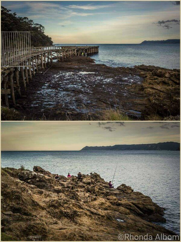 Hicks Bay Wharf along the coastal road of East Cape NZ