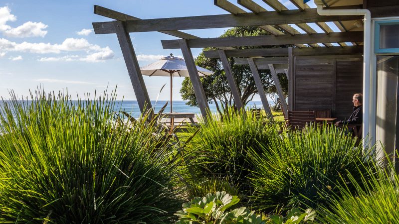 Papamoa Beach Resort - our villa and the view