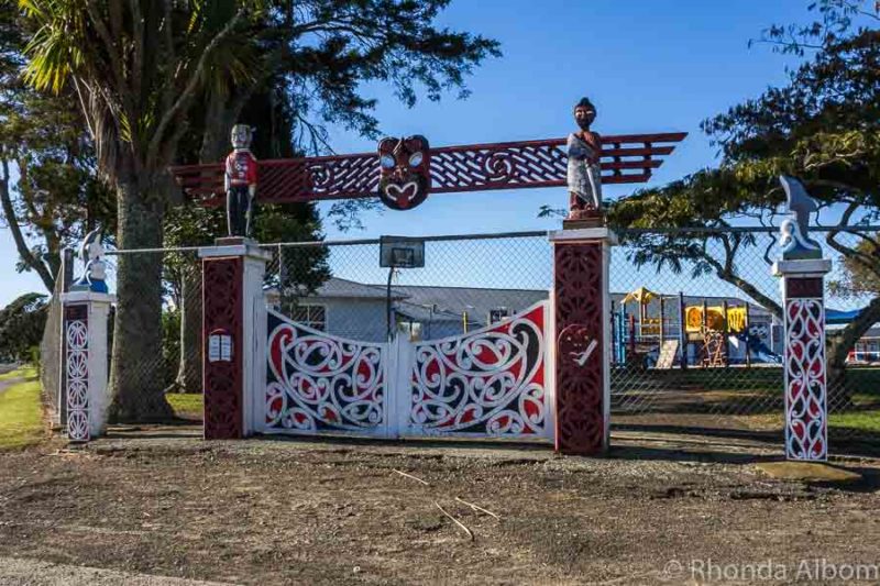 East Cape NZ Driving Itinerary: Gisborne to Opotiki Road Trip 25 Gate to Opotiki Pirmary School in Opotiki New Zealand