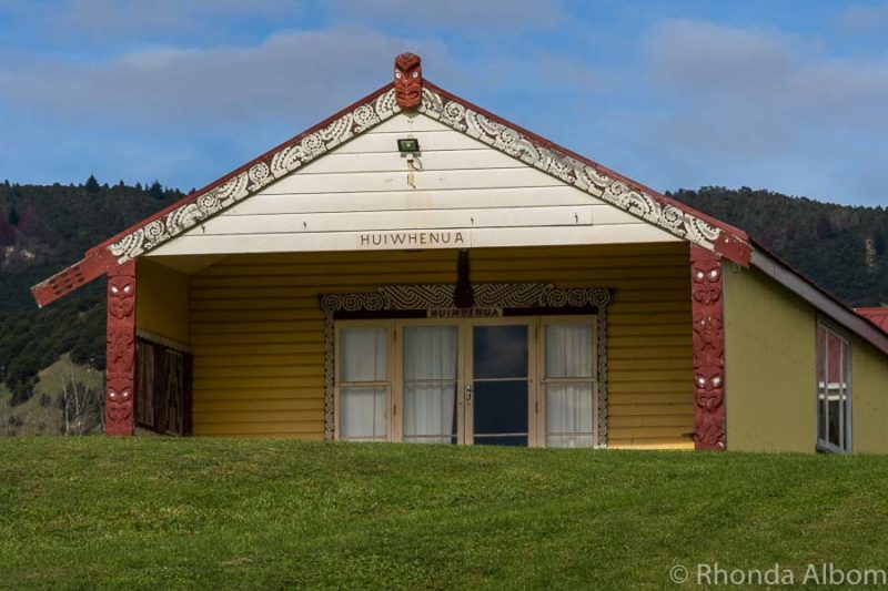Tuatini marae in Tokomaru Bay seen as we drove from Gisborne to Opotiki in New Zealand