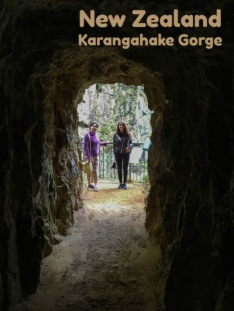 Karangahake Windows Walk through Gold mines in the Karangahake Gorge in New Zealand