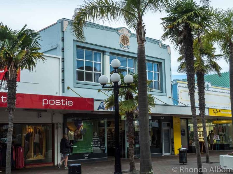 Hurst Building seen on the Napier art deco tour in New Zealand