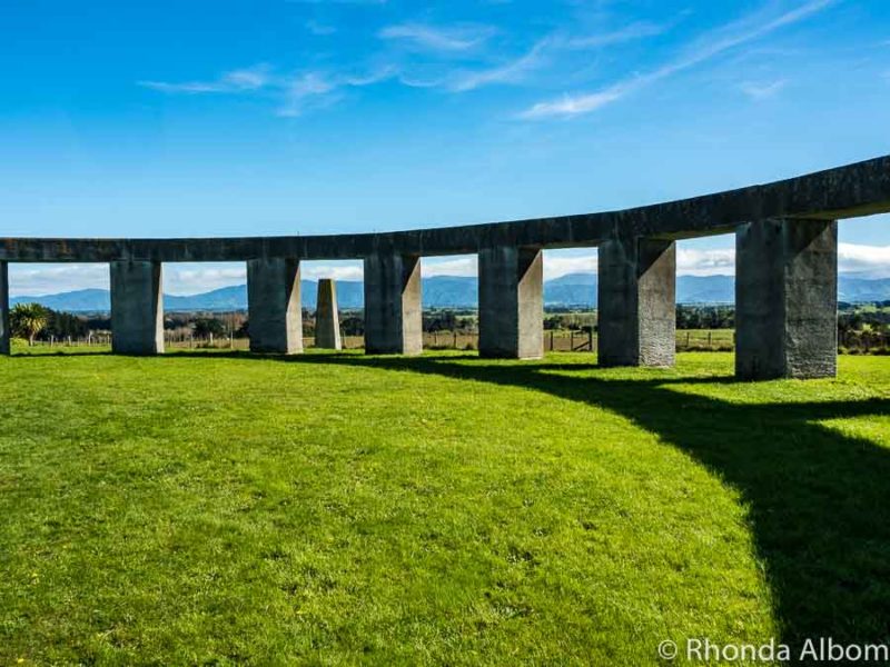 Inside a stone circle in New Zealand