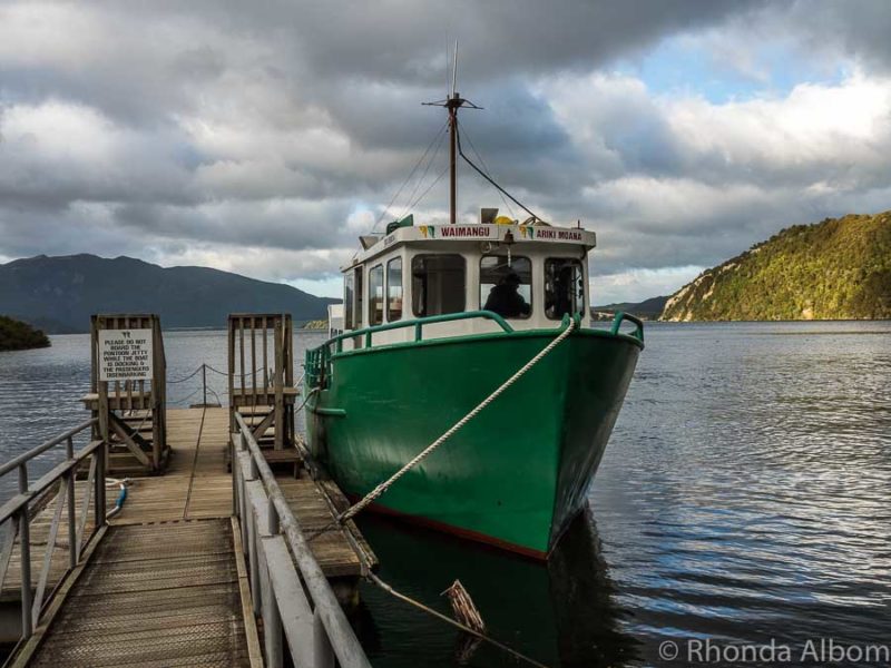 Waimangu Volcanic Valley: World's Youngest Geothermal System 15 The boat on Lake Rotomahana, Rotorua New Zealand