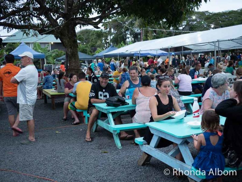 Muri Beach Night Market on Rarotonga, Cook Islands