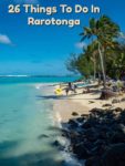 Beach view near The Rarotongan Beach Resort in Rarotonga Cook Islands