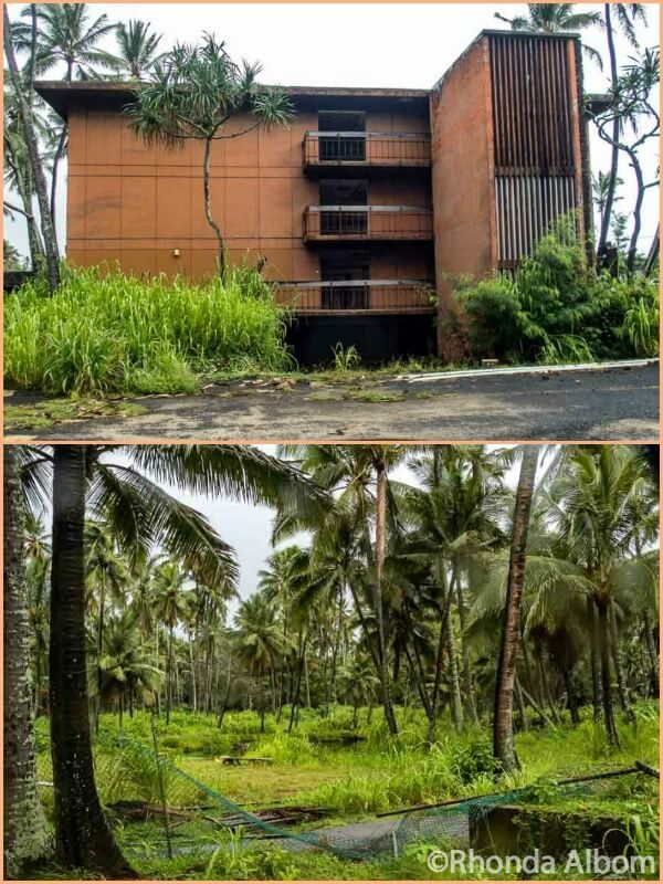 Derelict Coco Palms Kauai in Hawaii