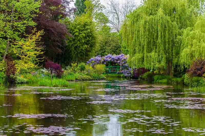 Monet’s Giverny gardens outside of Paris on a day trip to Versailles and here. 