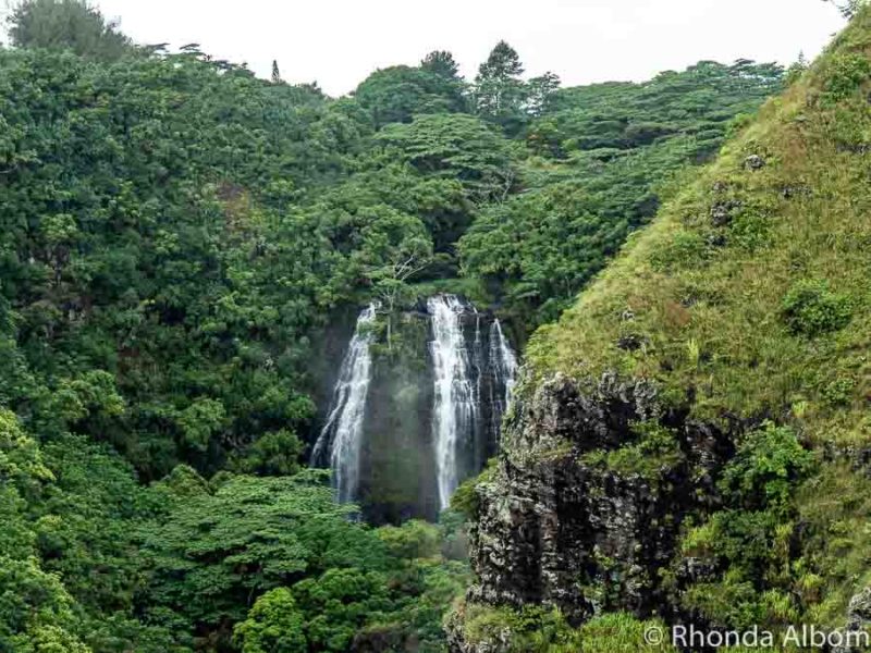 Opaekaa Falls on Kauai, Hawaii
