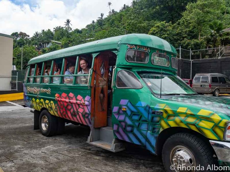 Typical bus in American Samoa