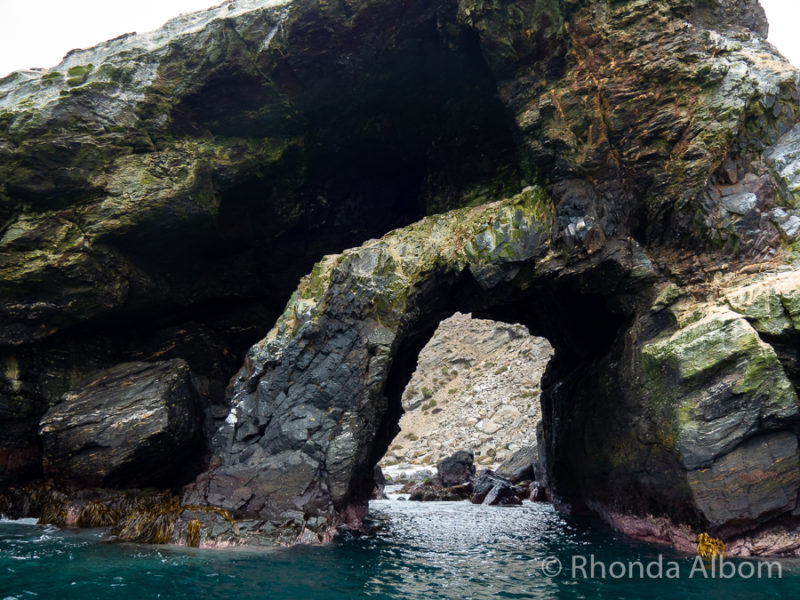 Getting to Isla Damas - Seeing Penguins in Chile 5 A hole in the rock on Isla Choros, Chile