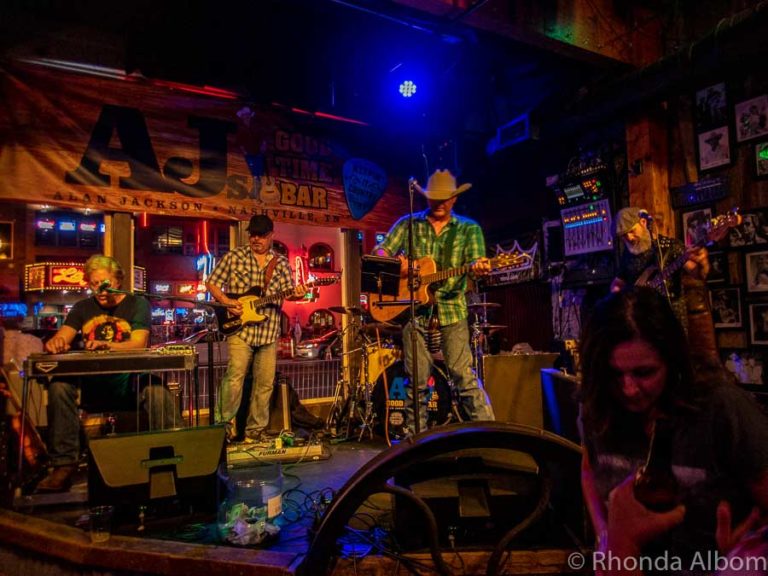 Inside Alan Jackson's Bar on Broadway in Nashville Tennessee