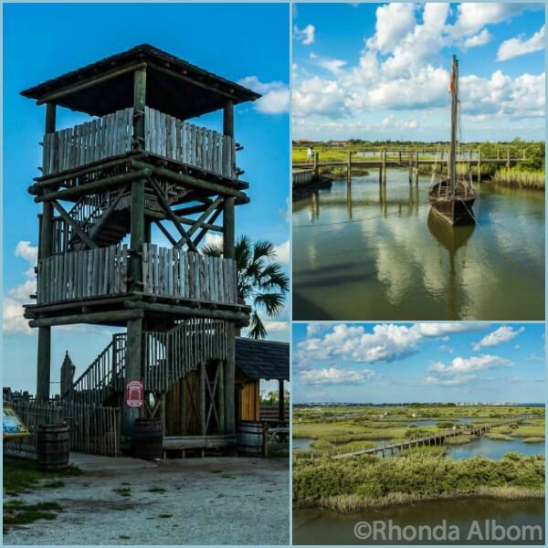 Lookout tower at Ponce de Leon Fountain of Youth Archaeological Park in St Augustine Florida