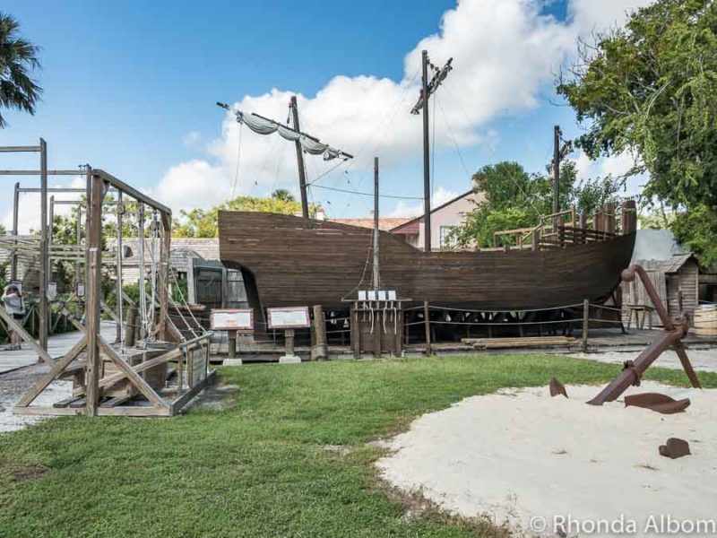 Ship building in Colonial Quarter in St Augustine Florida