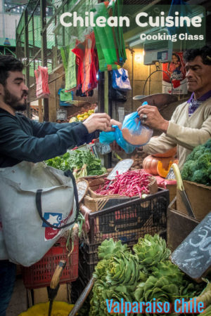 Chilean Cuisine Cooking Class: Culture Through Food 17 Shopping for Chilean Cuisine Cooking Class in Mercado Cardonal as part of our Chilean Cuisine Cooking Class in Valparaiso Chile.