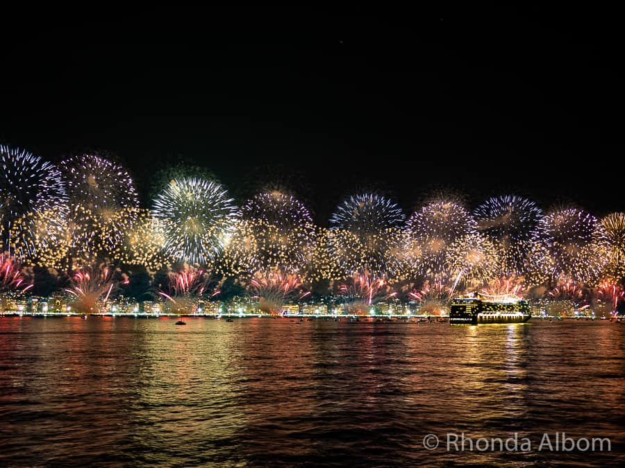 Copacabana Beach Fireworks for New Years Eve