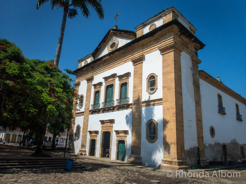 Our Lady of the Remedies in Matriz Square in Paraty Brazil