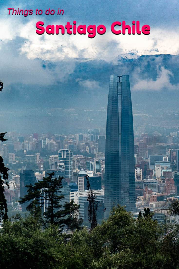 Did you know that Santiago Chile is home to the tallest building in Latin America? Watching the sunset from Sky Costanera is one of the many great things to do in the Santiago. #Travel #SouthAmerica #Chile #Santiago #skyscrapper
