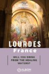 Inside the Basilica in Lourdes France