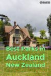 Heritage house in Cornwall Park, one of the many parks in Auckland New Zealand