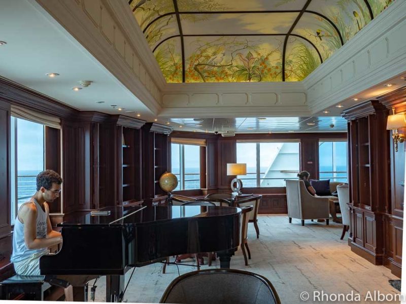 Our South America Boutique Cruise on Azamara Pursuit Review 17 Drawing Room on the Azamara Pursuit