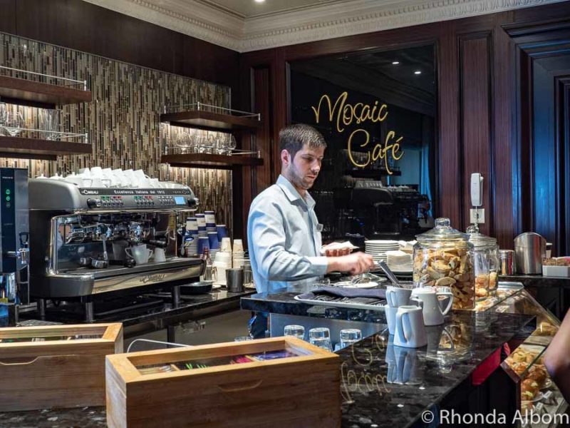 Mosaic Cafe is the specialty coffee shop on board - Azamara cruise reviews 