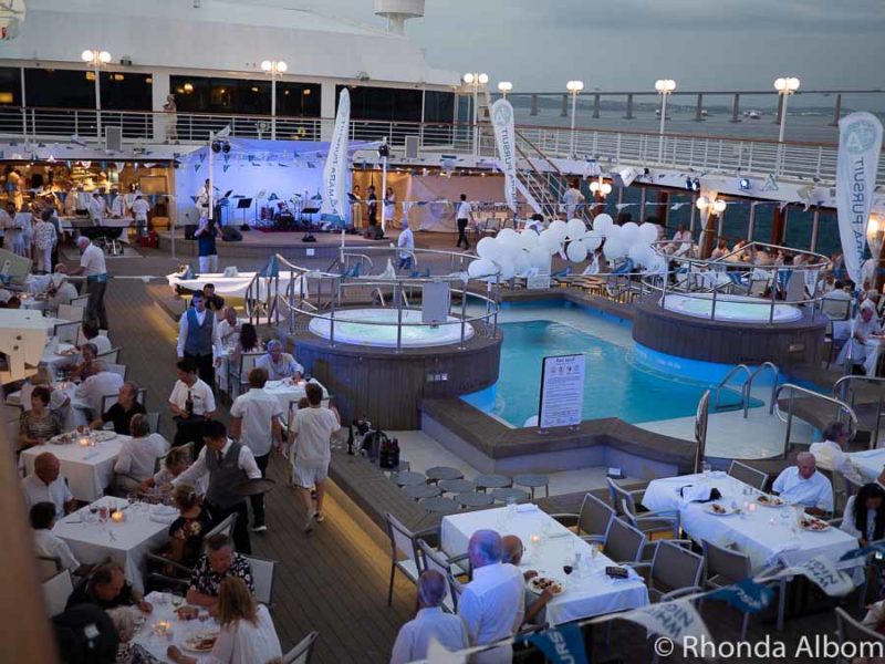 White night is a Azamara signature poolside party.