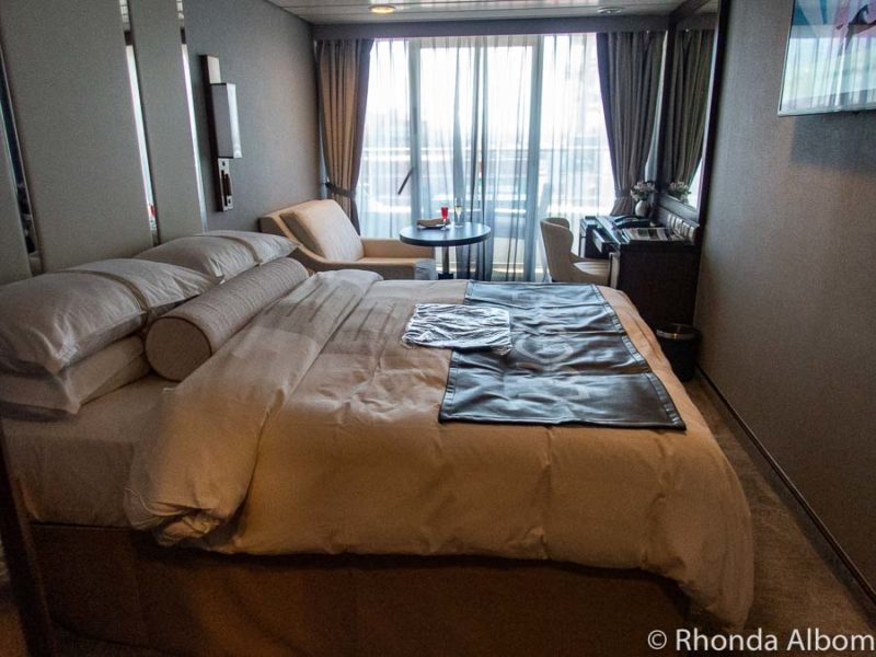 A Club Verandah stateroom on the Azamara Pursuit.