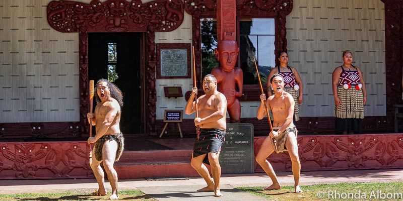 Maori cultural program at Waitangi Treaty Grounds, Bay of Islands, New Zealand