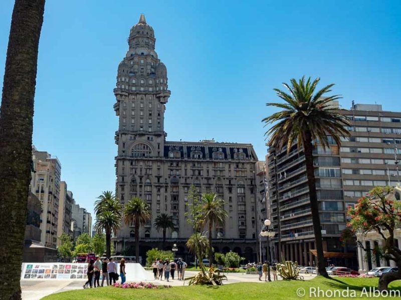 Palacio Salvo in Plaza Independencia in Montevideo Uruguay