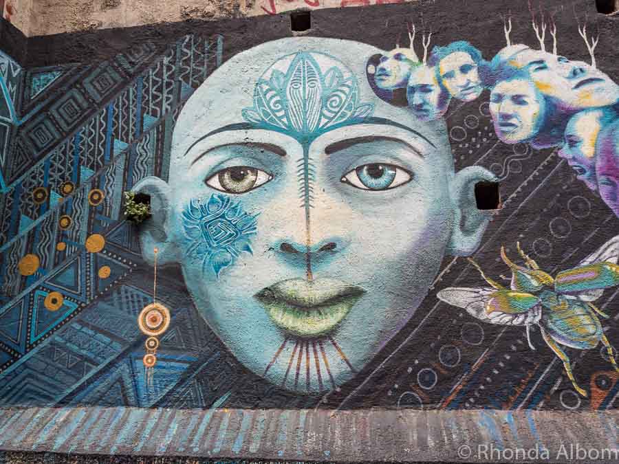 Valparaiso murals on Concepcion Hill, Chile