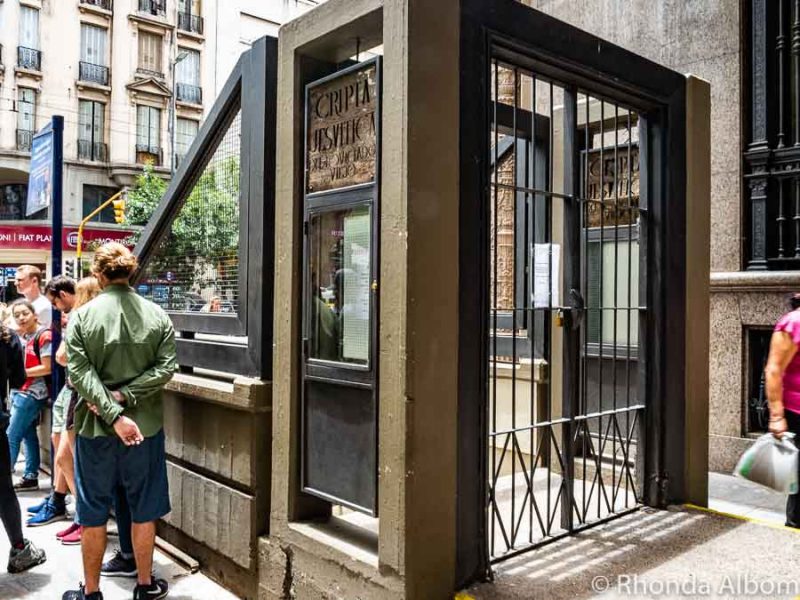 The entrance to the Jesuit Crypt is now closed, but was once a key stop of people who visit Cordoba Argentina