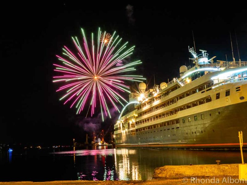 Fireworks in Papeete, Tahiti