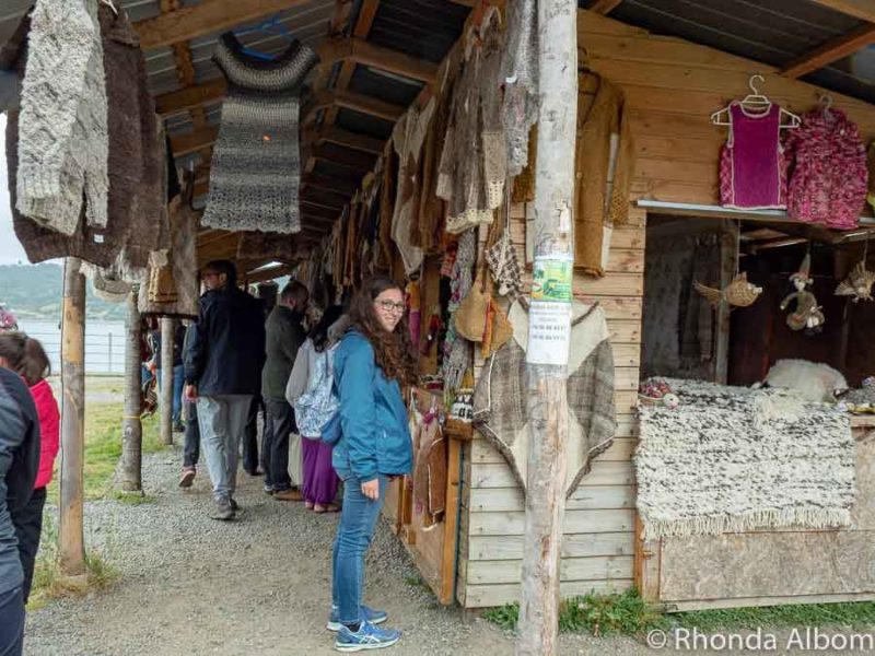 Craft market in the town of Dalcahue on Chiloe Island, Chile