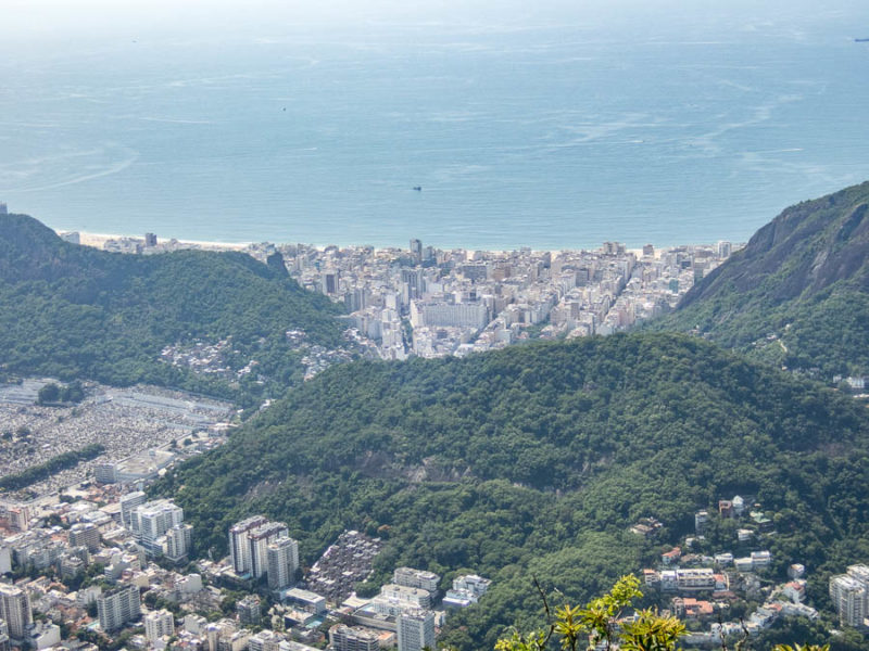 Visit Christ the Redeemer: How to get up Corcovado Mountain, Rio 7 Copacabana beach seen from Corcovado mountain