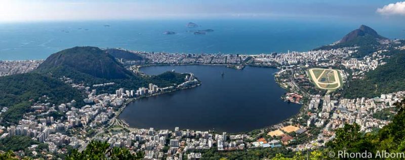 Visit Christ the Redeemer: How to get up Corcovado Mountain, Rio 3 View of the Lagoa Lagoon from Corcovado in Rio de Janeiro Brazil