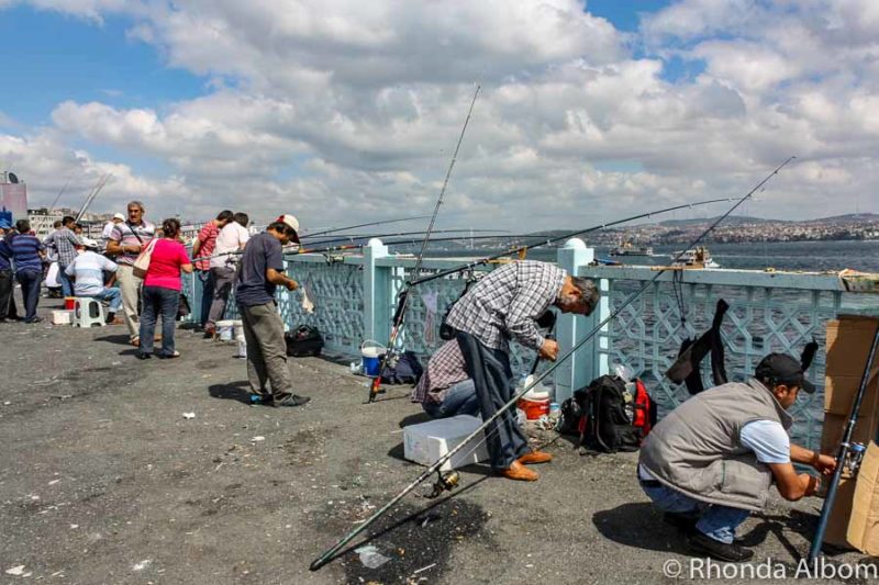 Istanbul Must See: 7 Places to Visit in Istanbul Turkey 17 Fishing off the Galata Bridge in Istanbul