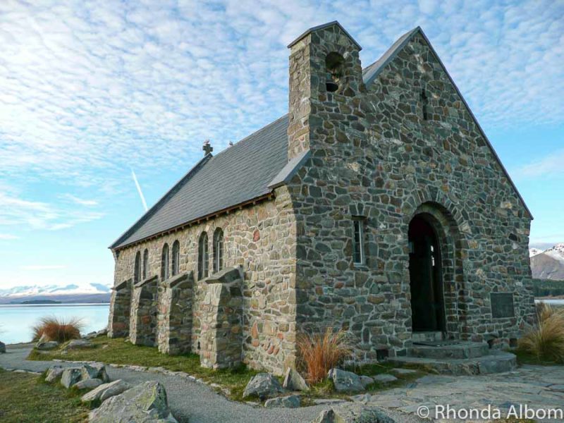 The Good Shepard Church along the shores of Lake Tekapo in New Zealand